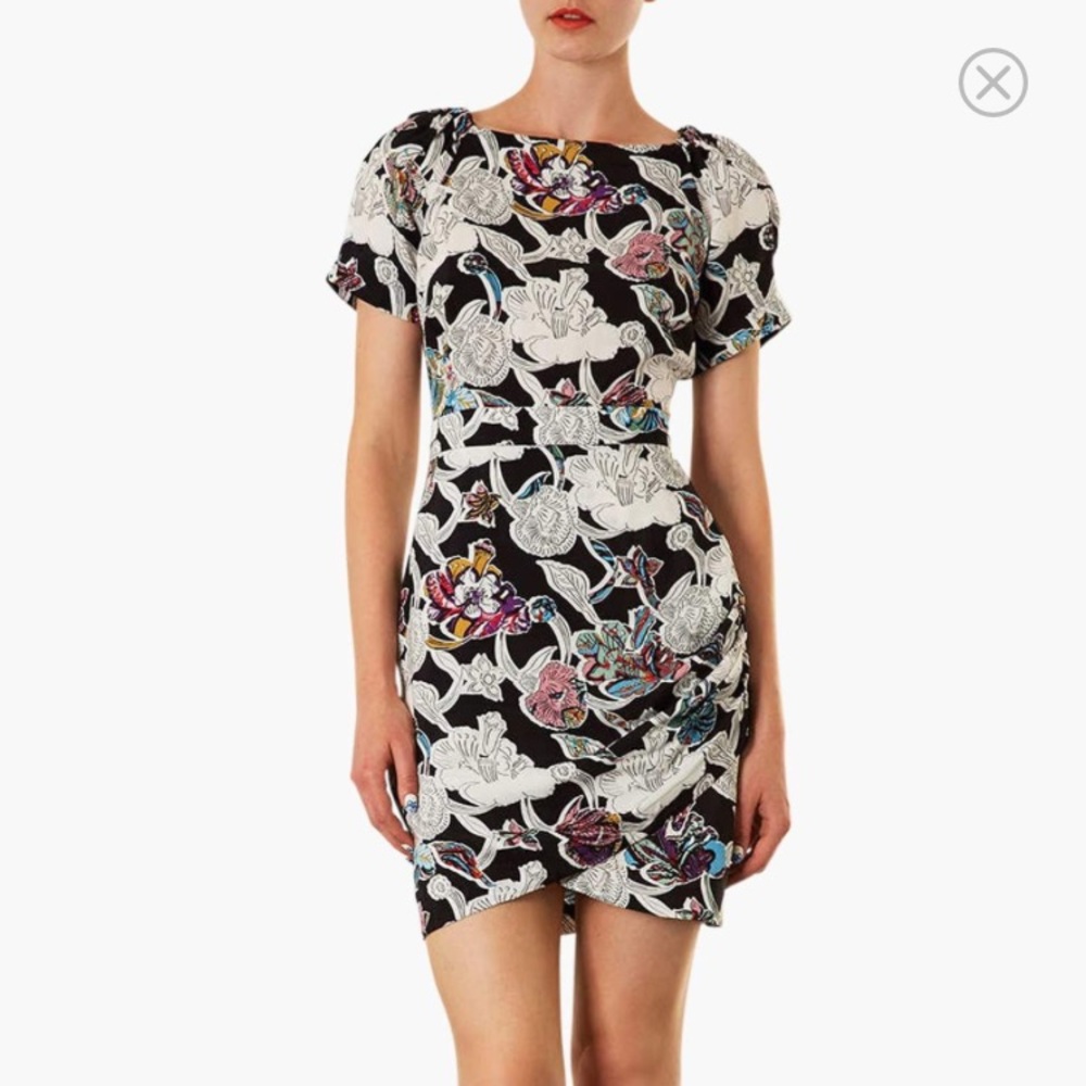 Topshop Dixie Print dress, size 6 US (runs small).
